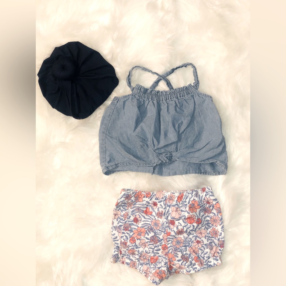 Carter’s Denim Top + Floral Shorts ($18) | Size: 18M | Bundle Option ($20)